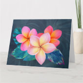 ハワイアンサンライズプルメリア  カード (正面)
