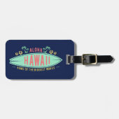 ハワイアンサーファカスタムーの荷物タグ ラゲッジタグ (正面横)