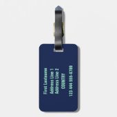 ハワイアンサーファカスタムーの荷物タグ ラゲッジタグ (裏面縦)