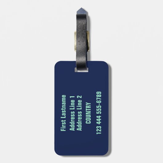 ハワイアンサーファカスタムーの荷物タグ ラゲッジタグ (裏面縦)