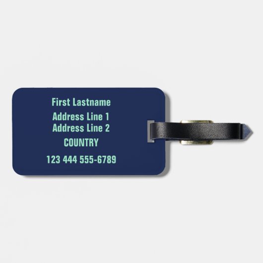 ハワイアンサーファカスタムーの荷物タグ ラゲッジタグ (裏面横)