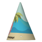 ハワイアンサーファーガール パーティーハット (右)