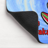 ハワイアンサーフィンバニーホリデーマンガ マウスパッド (コーナー)