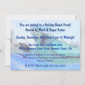 ハワイアンサーフィンバニーホリデーマンガ 招待状 (裏面)