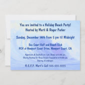 ハワイアンサーフィンバニーホリデーマンガ 招待状 (裏面)