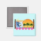 ハワイアンサーフィン マグネット (正面/裏面)