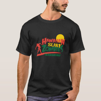 ハワイアンサーフゾンビースハワイホラーハロウィーンイスラン Tシャツ
