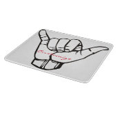 ハワイアンシャカブラウェーブサンダー_コーブ カッティングボード (角)