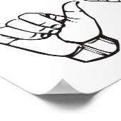 ハワイアンシャカブラウェーブサンダー_コーブ ポスター (角)