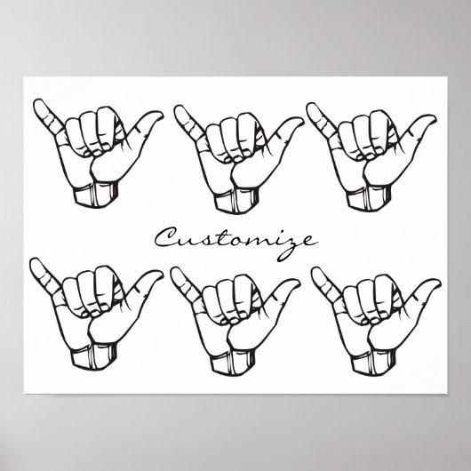 ハワイアンシャカブラウェーブサンダー_コーブ ポスター (正面)