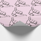 ハワイアンシャカブラウェーブサンダー_コーブ ラッピングペーパー (角)