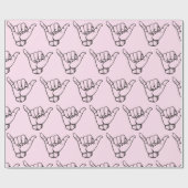 ハワイアンシャカブラウェーブサンダー_コーブ ラッピングペーパー (フラット)