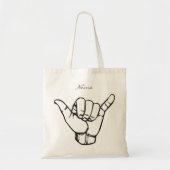 ハワイアンシャカブラーウェーブサンダー_Cov トートバッグ (正面)