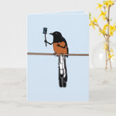 ハワイアンシャマバードセルフィー カード (黄色い花)