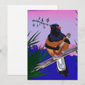 ハワイアンシャマ遊バードウクレレ シーズンカード (正面/裏面)