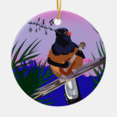 ハワイアンシャマ遊バードウクレレ セラミックオーナメント (正面)