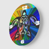 ハワイアンシータートルウォール時計 ラージ壁時計 (傾斜)