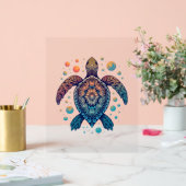 ハワイアンシータートルティージーディージーハワイビーチ アクリルサイン (ウェディング)