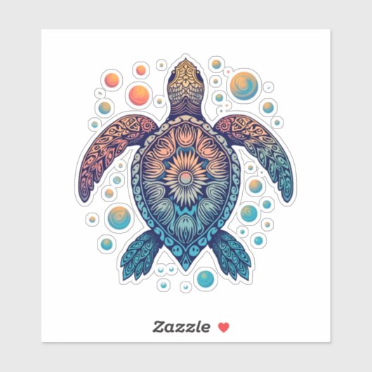 ハワイアンシータートルティージーディージーハワイビーチ シール (シート)