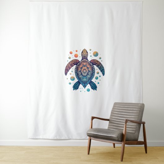 ハワイアンシータートルティージーディージーハワイビーチ タペストリー (インサイチュ)