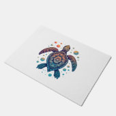 ハワイアンシータートルティージーディージーハワイビーチ ドアマット (アングル)