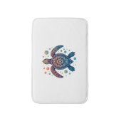 ハワイアンシータートルティージーディージーハワイビーチ バスマット (正面縦)