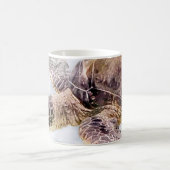 ハワイアンシータートルリアルウォーターカラー コーヒーマグカップ (中央)