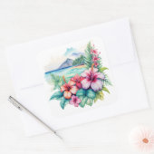 ハワイアンシール スクエアシール (封筒)