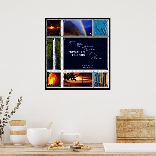 ハワイアンシーン ポスター (キッチン)