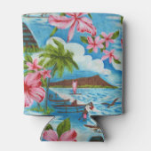 ハワイアンシーン（モノグラム） 缶クーラー (裏面)