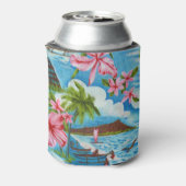 ハワイアンシーン（モノグラム） 缶クーラー (缶裏面)