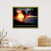 ハワイアンシー感動的ン引用文 ポスター (キッチン)