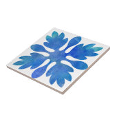 ハワイアンジンジャーキルト海ブルーウォーター色 タイル (側面)