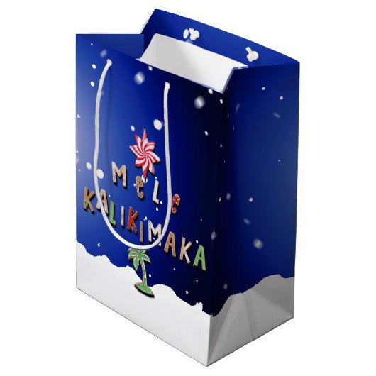 ハワイアンジンジャーブレッドCookieとキャンディ2.0 ミディアムペーパーバッグ (裏面アングル)