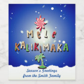 ハワイアンジンジャーブレッドCookieとキャンディ2.0 ワインラベル (シングルラベル)