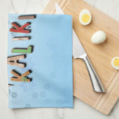 ハワイアンジンジャーブレッドCookieとキャンディ キッチンタオル (四つ折り)