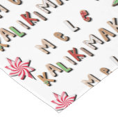 ハワイアンジンジャーブレッドCookieとキャンディ ショートテーブルランナー (コーナー)