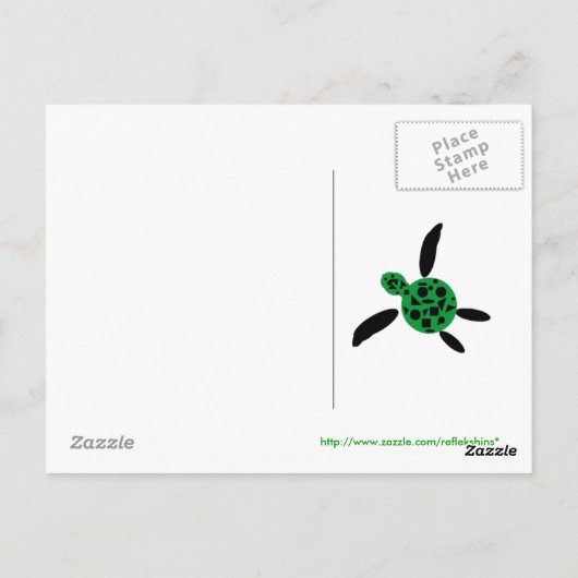 ハワイアンスタイルシェーブアイスレインボーフレーバーはがき ポストカード (裏面)