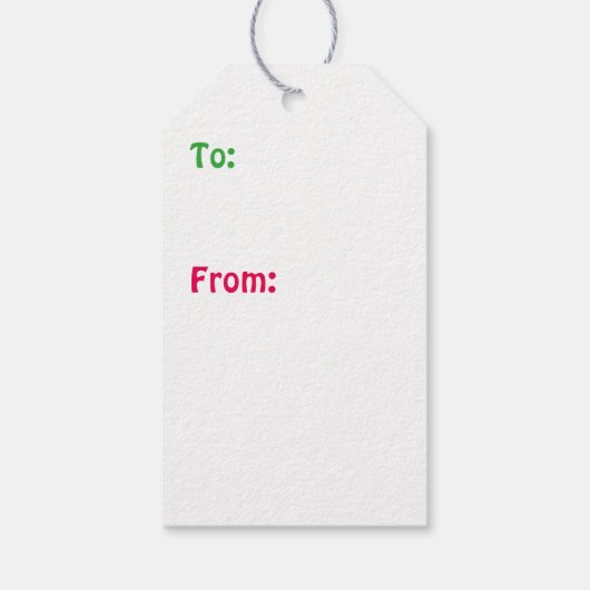 ハワイアンスタイルジンジャーブレッド挨拶 ギフトタグ (裏面)