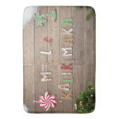 ハワイアンスタイルジンジャーブレッド挨拶 バスマット (正面縦)