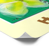 ハワイアンスタイルプルメリア俳句アートポスター ポスター (角)