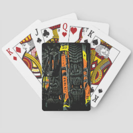 ハワイアンスタイル天気像カラフル遊ズのカード トランプ