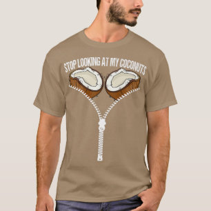ハワイアンストップLooking At My Coconuts Bra Halloween Tシャツ