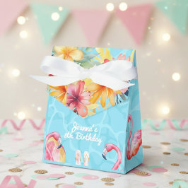 ハワイアンスプラッシュサマープール誕生日パーティー フェイバーボックス