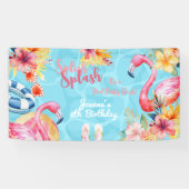 ハワイアンスプラッシュサマープール誕生日パーティー 横断幕 (横)