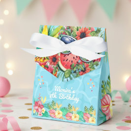 ハワイアンスプラッシュ夏プール誕生日バッシュ フェイバーボックス