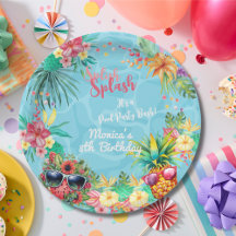 ハワイアンスプラッシュ夏プール誕生日バッシュ