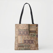 ハワイアンセーリングカヌアンドペトログリフタパトート トートバッグ (正面)