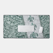 ハワイアンタパアンドホヌ デスクマット (キーボード&マウス)