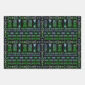 ハワイアンタパパターン ラッピングペーパーシート (正面)